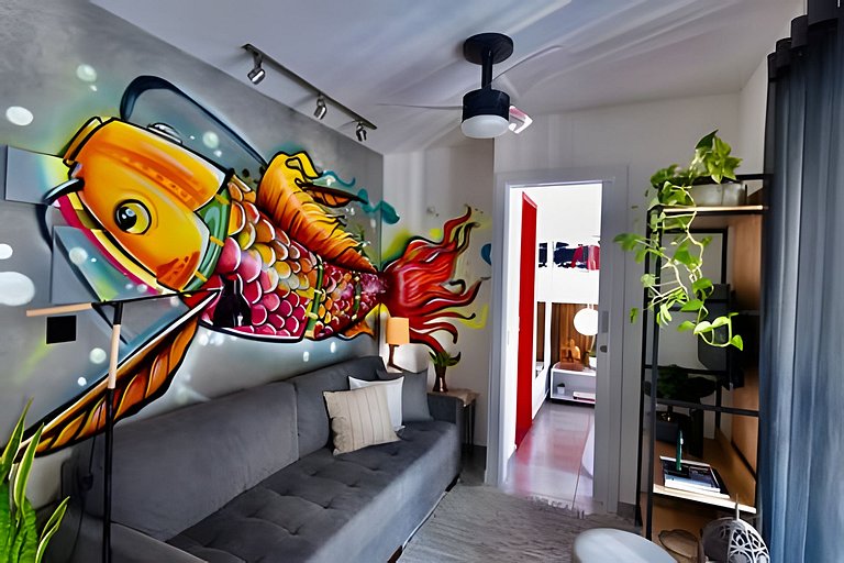 Grafite na Liberdade com Piscina e Wi-fi 300 mb