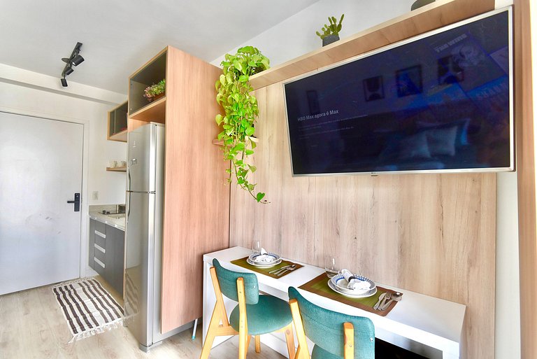 Charme em SP - Ar Condicionad e piscina no Rooftop