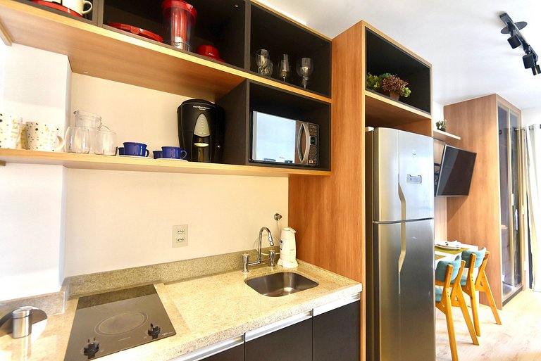 Cama QUEEEN, Rooftop c Piscina, Garagem e AR Condicionado
