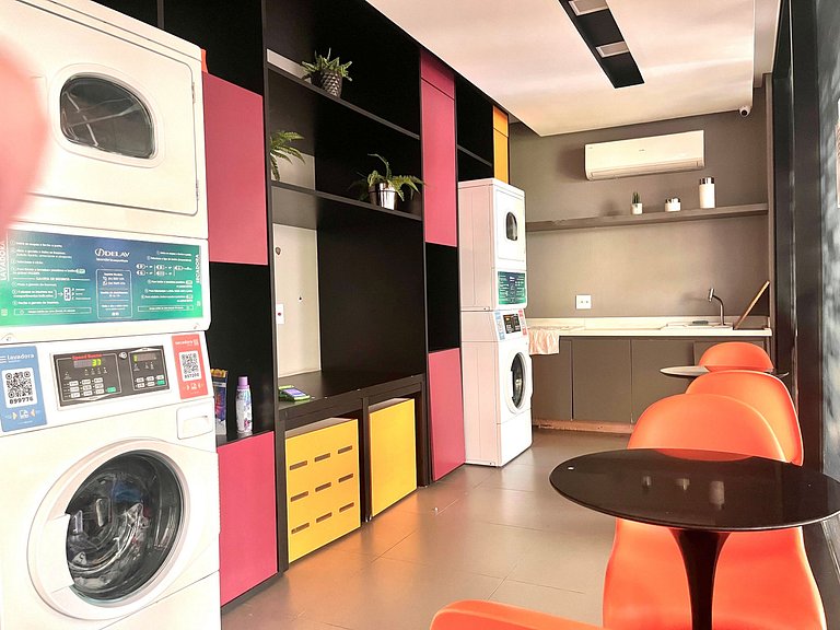 Cama QUEEEN, Rooftop c Piscina, Garagem e AR Condicionado