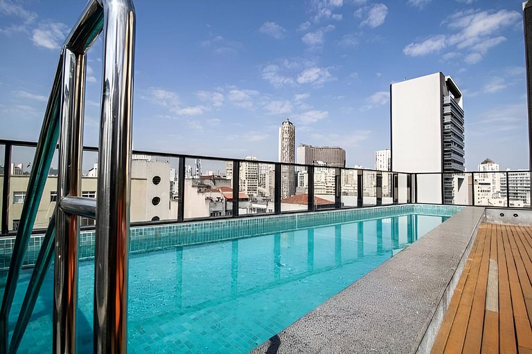 Moderno - Ar Condicionado, Estacionamento e Piscina
