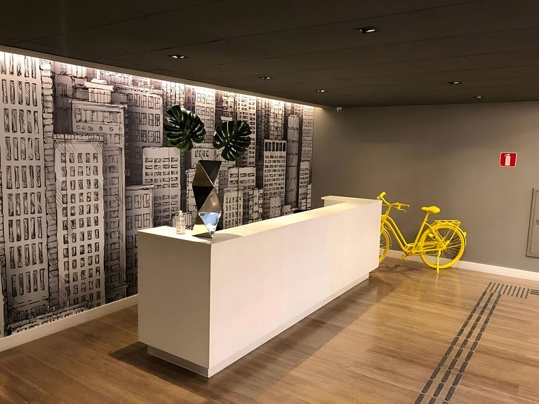 Charme em SP - Ar Condicionad e piscina no Rooftop