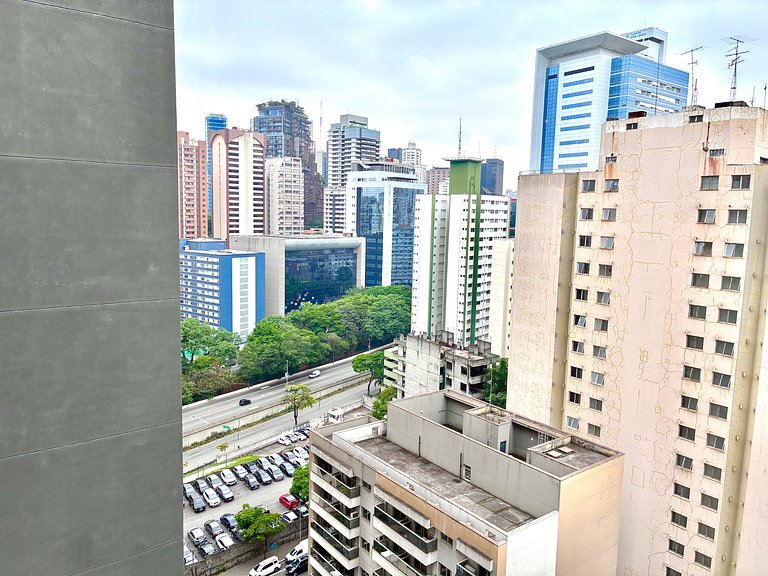 Shopping Frei Caneca|10min Paulista + Rooftop + Ar