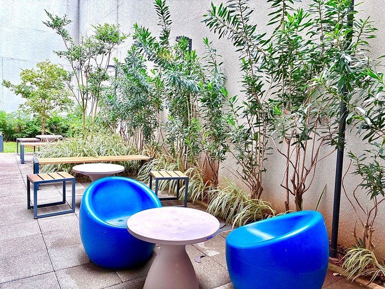 Shopping Frei Caneca|10min Paulista + Rooftop + Ar