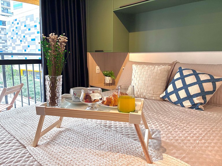 Conforto - 10 min da Av Paulista - AC e Rooftop