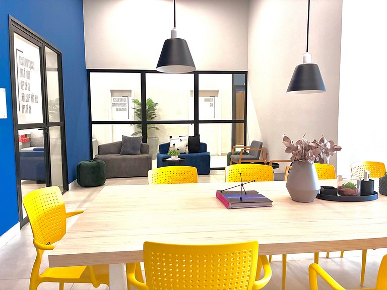 10 min da Av Paulista - AC, Rooftop e Academia