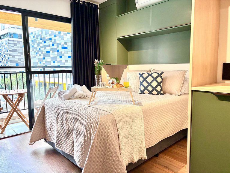 Moderno Frei Caneca| 10min Paulista + Rooftop + Ar