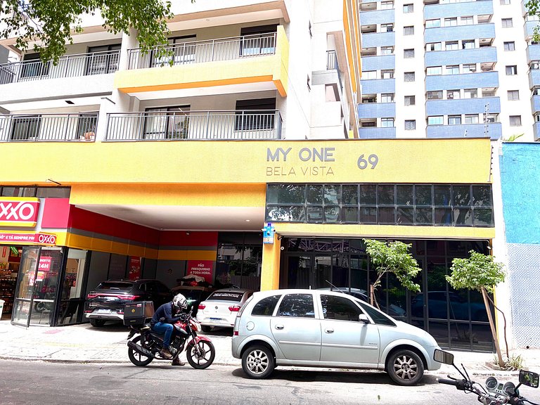 Moderno Frei Caneca| 10min Paulista + Rooftop + Ar