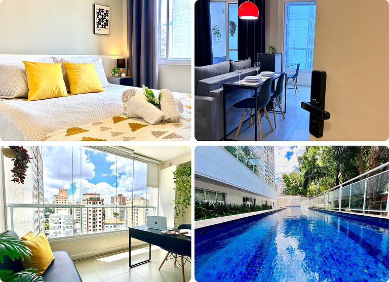 Perfeita localização - Garagem, Piscina e Academia