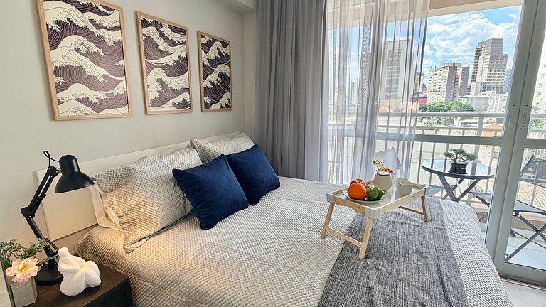 Retiro Zen na Liberdade | 200m do Metrô + Rooftop