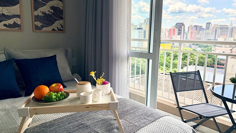 Conforto na Av. Liberdade - AC e Rooftop