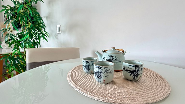 Liberdade | 200m do Metrô + Ar + Rooftop + Gym