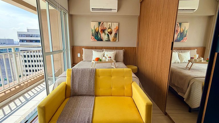 Liberdade - Incrível vista com AC e Rooftop