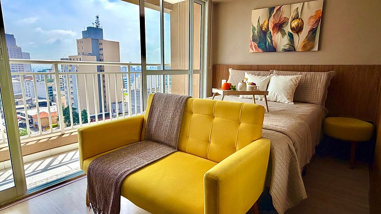 Liberdade - Incrível vista com AC e Rooftop