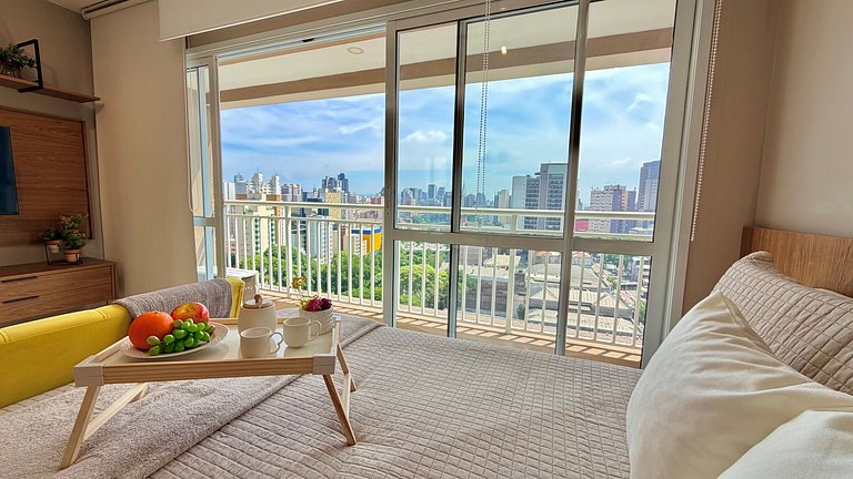 Liberdade - Incrível vista com AC e Rooftop