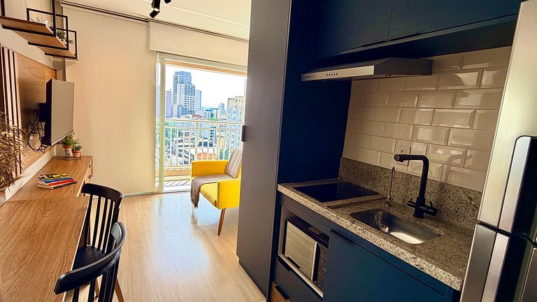 Liberdade - Incrível vista com AC e Rooftop