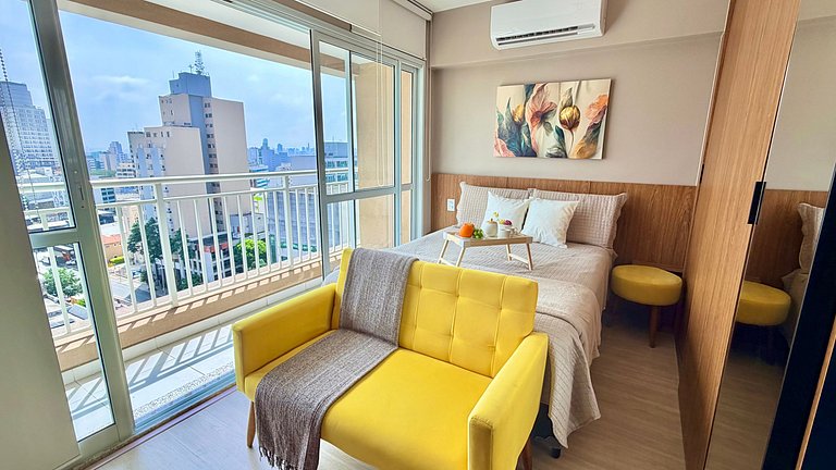 Liberdade - Incrível vista com AC e Rooftop