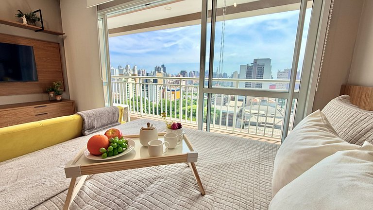 Liberdade - Incrível vista com AC e Rooftop