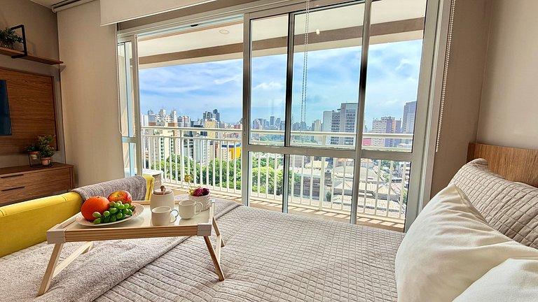 Liberdade - Incrível vista com AC e Rooftop