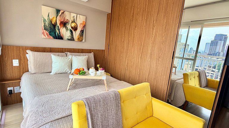 Liberdade - Incrível vista com AC e Rooftop