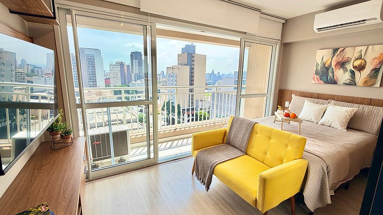 Liberdade - Incrível vista com AC e Rooftop