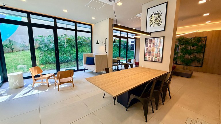 Comodidade na V Madalena - Ar e Rooftop