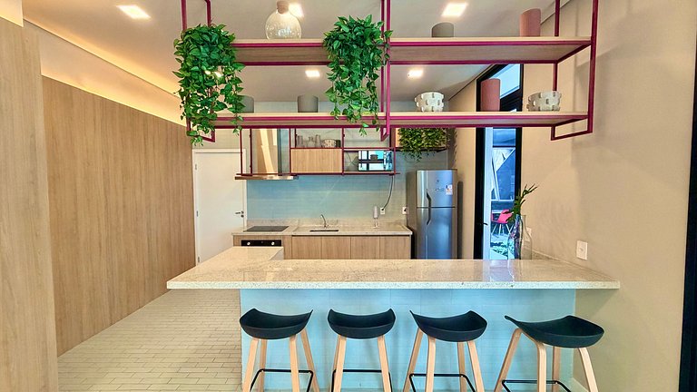 Comodidade na V Madalena - Ar e Rooftop