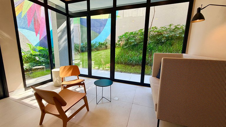 Comodidade na V Madalena - Ar e Rooftop