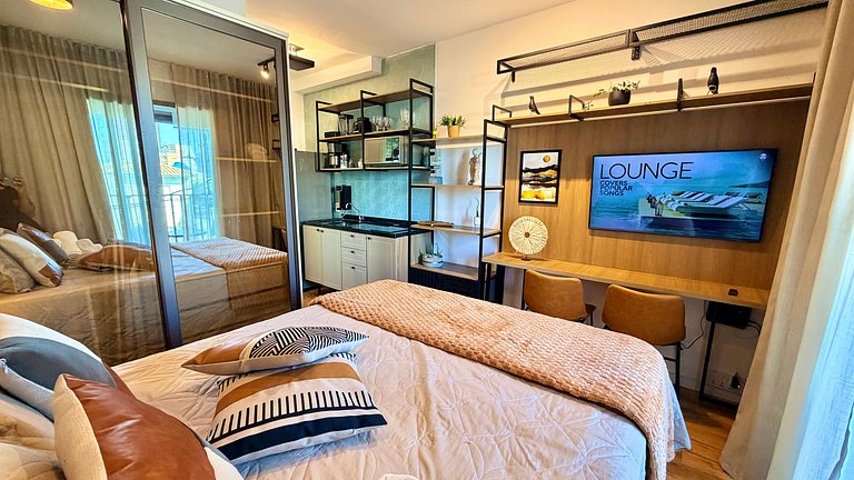 Comodidade na V Madalena - Ar e Rooftop