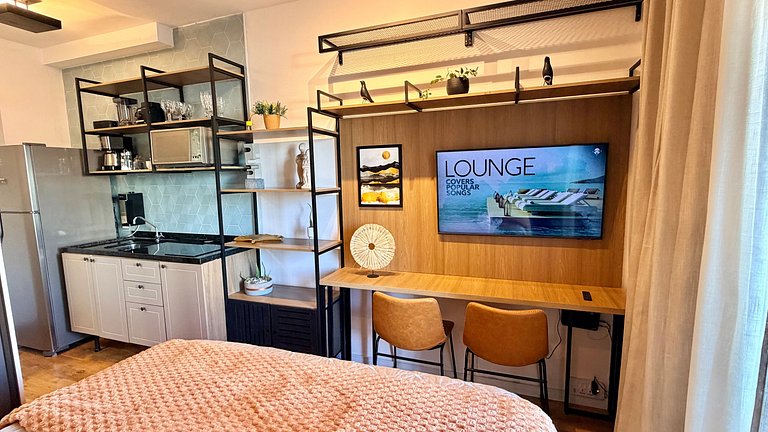 Comodidade na V Madalena - Ar e Rooftop