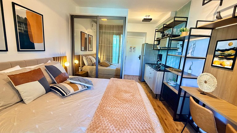 Comodidade na V Madalena - Ar e Rooftop