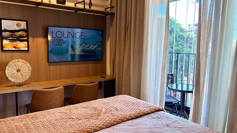 Comodidade na V Madalena - Ar e Rooftop