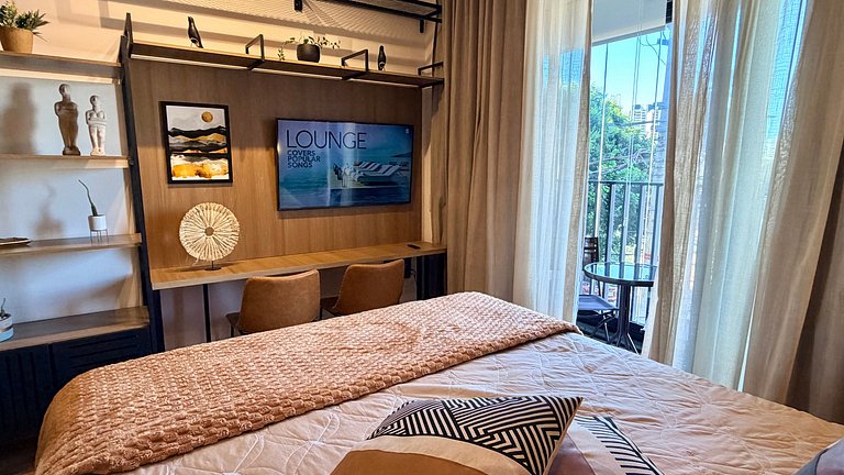 Comodidade na V Madalena - Ar e Rooftop