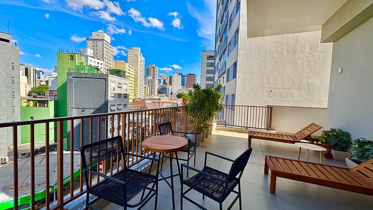 Av. Paulista a 2 minutos - Piscina incrível no rooftop e ar-