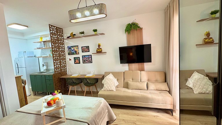Butantã - Studio novo moderno - Próx Metrô - USP - Acomoda 4