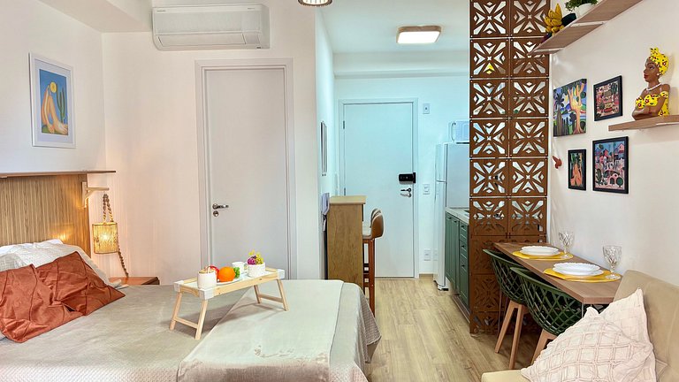 Butantã - Studio novo moderno - Próx Metrô - USP - Acomoda 4