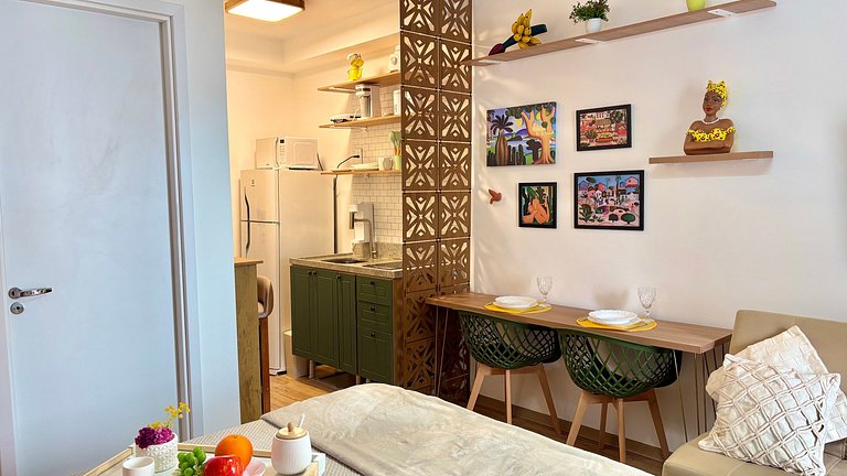 Butantã - Studio novo moderno - Próx Metrô - USP - Acomoda 4