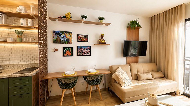 Butantã - Studio novo moderno - Próx Metrô - USP - Acomoda 4