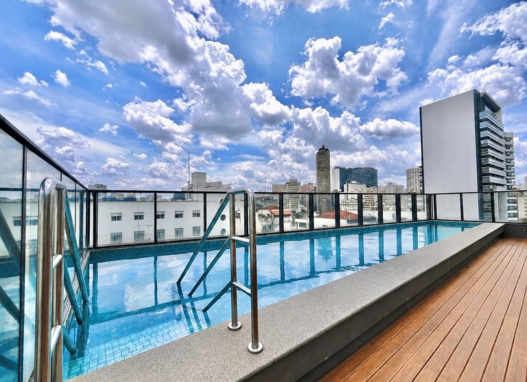 Centro Histórico | Rooftop + Ar + Piscina